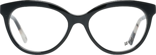 Web Rame Ochelari Pentru Femei Acetat Fluture Negru WE5250 A01