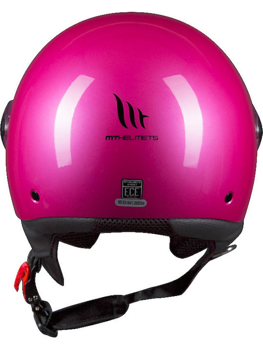 MT Street Gloss Pink Motorcycle Helmet Jet 950gr MTH000KRA221