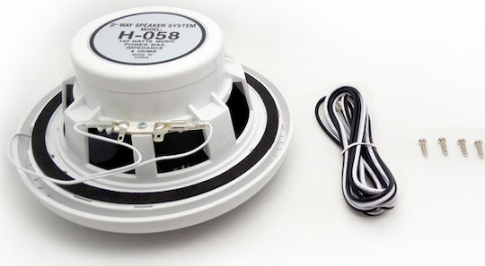 Hasda Set difuzoare marine Impermeabile 6.5" cu 120W RMS Alb