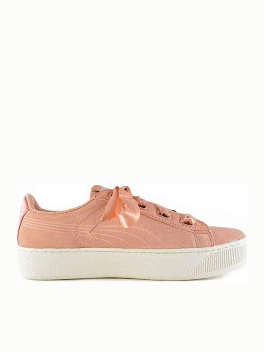 Vikky Platform Ribbon Sneakers Pink