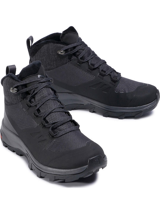 Salomon Outsnap CSWP Women's Hiking Boots Black / Ebony