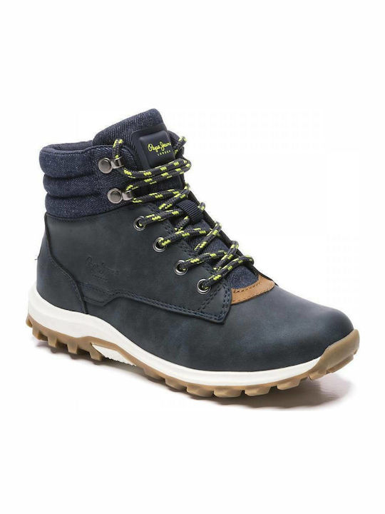 Pepe Jeans Kids Anatomic Boots with Lace Navy Blue