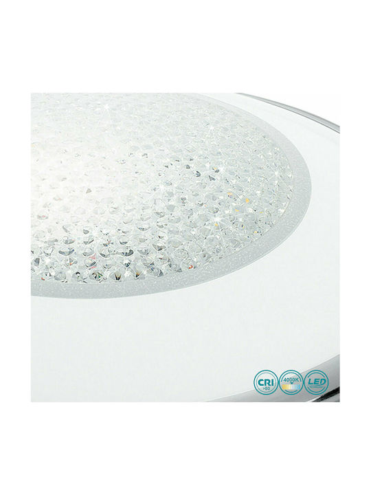 Fan Europe Tiffany-PL30 Modernă De sticlă Plafonieră de tavan cu LED Integrat 30buc Argint I-TIFFANY/PL30