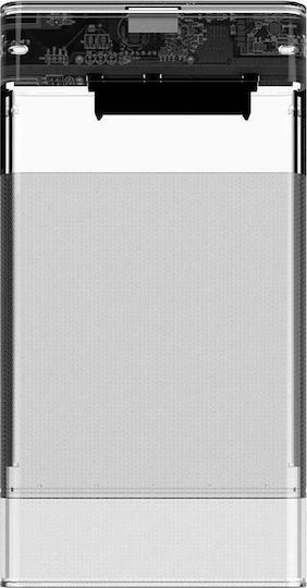 Unitek DiskGuard Limpid R Θήκη για Σκληρό Δίσκο 2.5" SATA III με σύνδεση USB 3.1 σε Διάφανο χρώμα