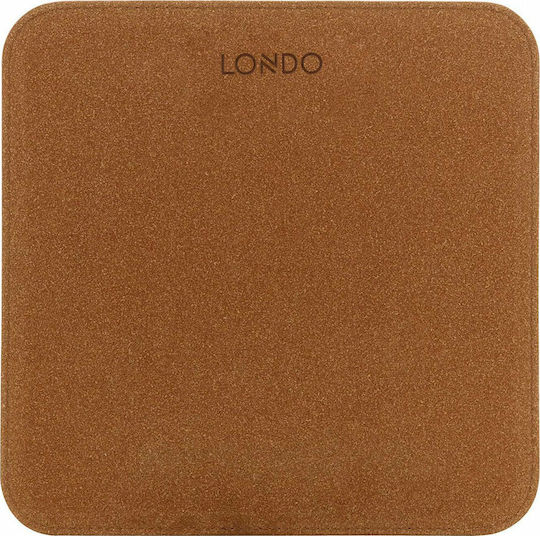 Londo Leder Mauspad (210mm) mit Handgelenkstütze Braune
