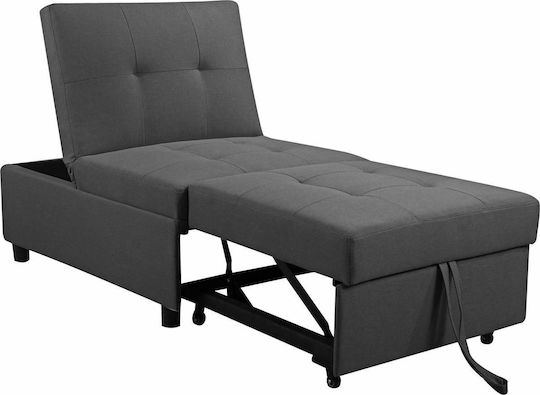 Imola Armchair Bed Dark Grey 75x106x90cm