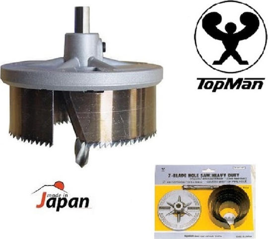 TopMan Hole Saw Set with Diameter από 46mm έως 94mm for Wood