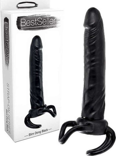 Toyz4lovers Bestseller Slim Dong Harness με Dildo σε Μαύρο Χρώμα