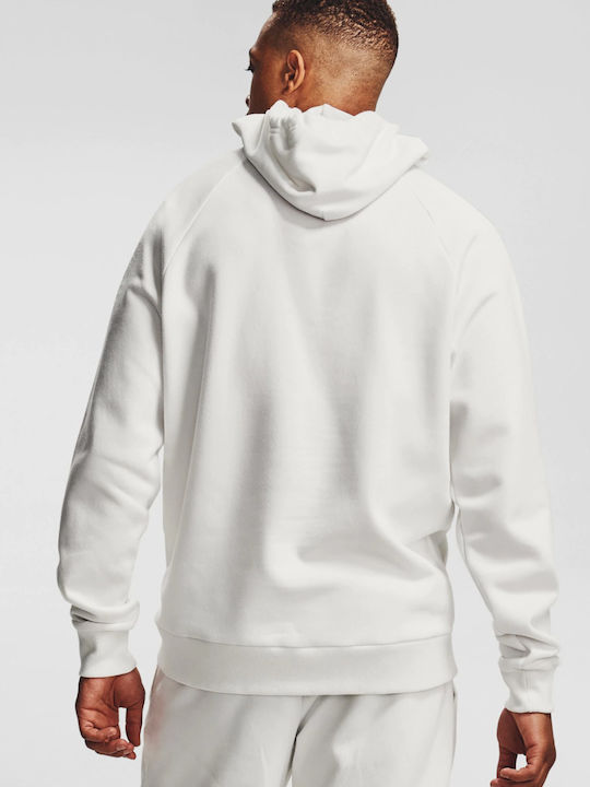 Under Armour Rival Men's Sweatshirt with Hood & Pockets White