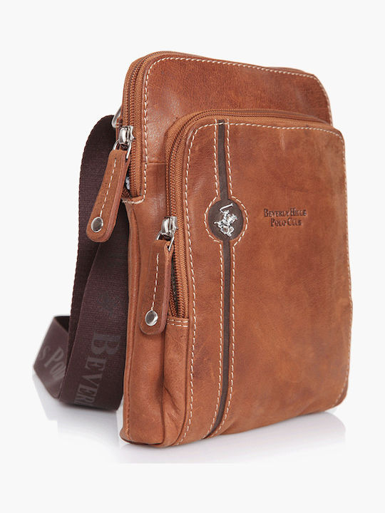 Leather Men's Bag Shoulder / Crossbody Tabac Brown