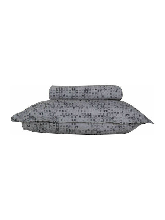 Nef-Nef Homeware Set Bettbezug Baumwolle Über-Doppelbett mit 2 Kissenbezügen 230x240 Carter 025422