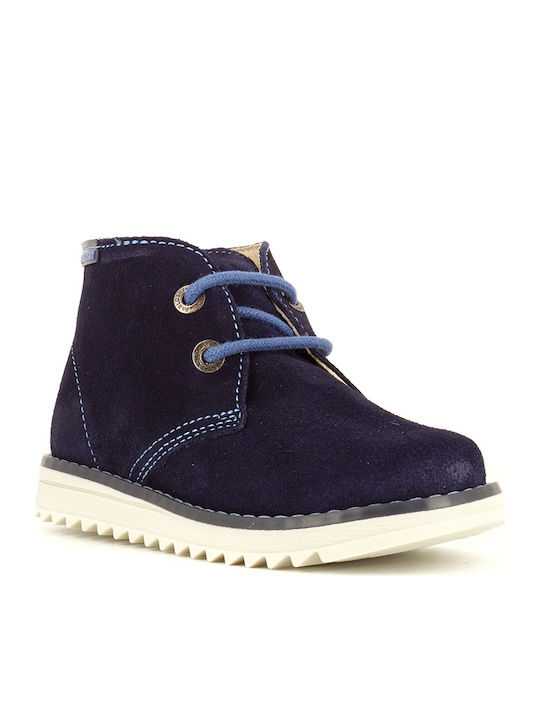 Kids Boots with Laces Navy Blue