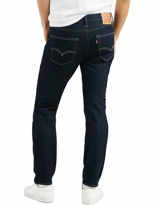 502 Men's Jeans Pants Elastic with Regular Tapered Fit Navy Blue