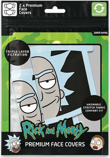 Pyramid International Cloth Face Mask Black PYR85563 2pcs