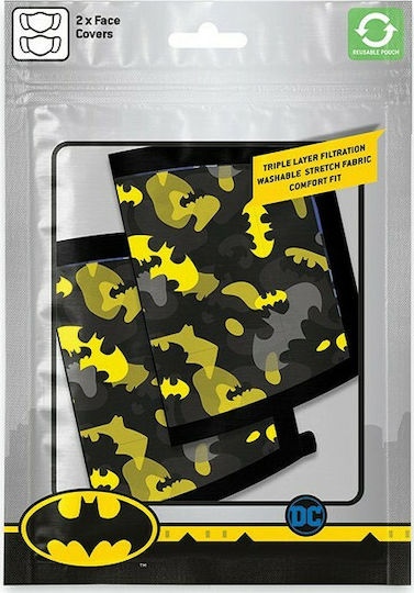 Pyramid International Face Cover Triple Layer Protection DC Comics Batman Camo Yellow 2τμχ