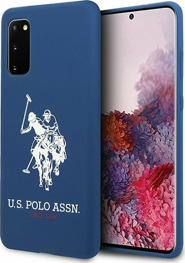 U.S. Polo Assn. Silicone Collection Back Cover Silicon Albastru marin (Galaxy S20)
