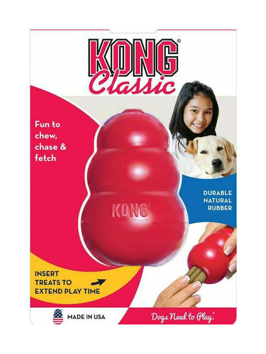 Kong Classic Играчка За Куче За Дъвчене От Каучук Large 10.5см Червена 1бр