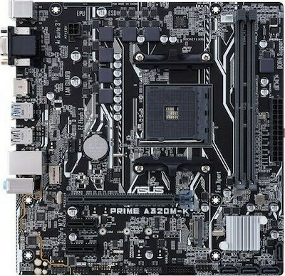 Asus Prime A320M-K Motherboard Micro ATX με AMD AM4 Socket
