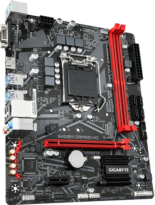 Gigabyte b460m gaming hd подключение проводов