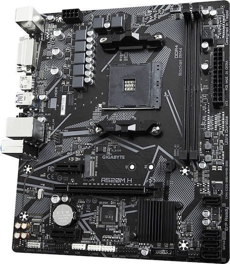 Gigabyte A520M H rev. 1.0 Mainboard Micro ATX mit AMD AM4 Sockel
