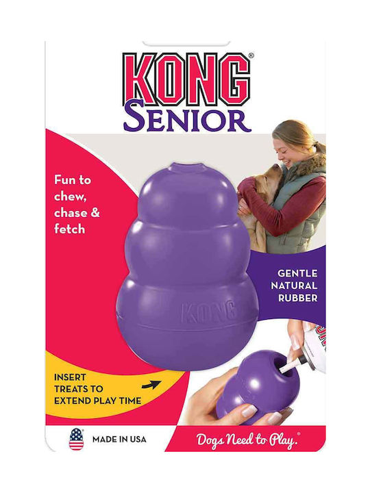 Kong Senior Chewing Dog Toy Made of Rubber Small 7cm Purple Kong Senior Chewing Dog Toy Made of Rubber Small 7cm Purple