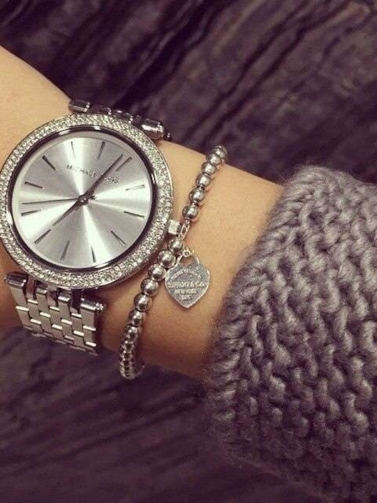 Michael Kors Darci Ceas de Damă cu Argintiu Brățară Metalică
