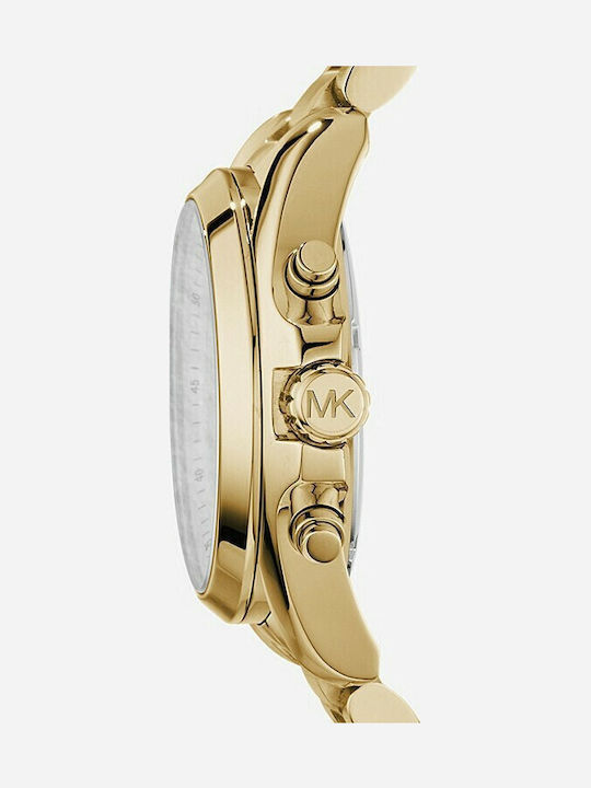 Michael Kors Bradshaw Damen Uhr Chronograph mit Gold Metallarmband
