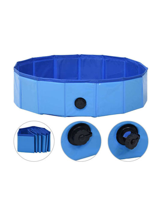 vidaXL Hundepool 80εκ. Blau 1Stück