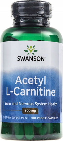 Swanson Acetyl L-Carnitine 500mg 100 veg. caps