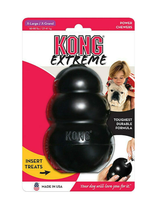 Kong Classic Spielzeug Hund aus Gummi XLarge 13εκ. Schwarz