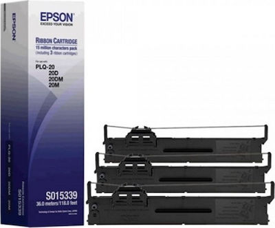 Epson S015339 Compatible Ribbon Ink Cartridge for Epson Schwarz 3Stück (C13S015339)