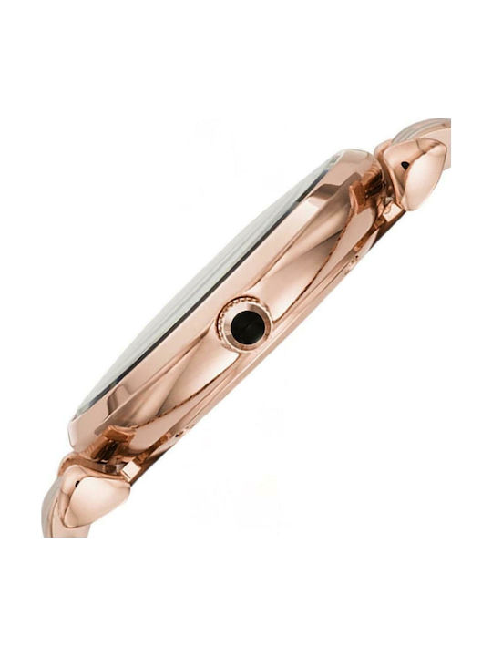 Emporio Armani Women's Watch with Pink Gold Metal Bracelet