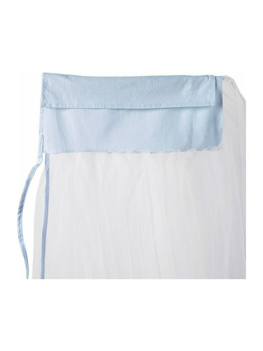 Kentia Mückennetz Kinderbett Bambino aus Tüll 000060640 Hellblau 240x170cm
