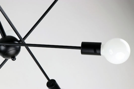 Home Lighting Gwen Hängelampe Schwarz mit Fassung E27 75x75x57cm.
