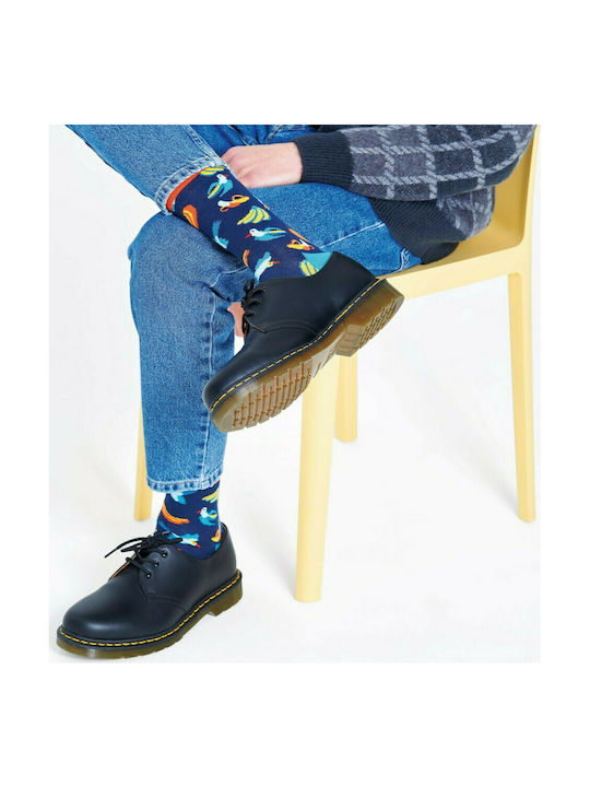 Happy Socks Banana Bird Ανδρικές Κάλτσες με Σχέδια Πολύχρωμες