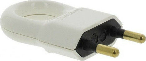 Legrand Male Bipolar Plug with Ring White