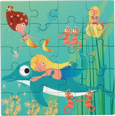 Παιδικό Puzzle Magnetic Puzzle Book Mermaid για 3+ Ετών 40pcs Scratch Europe