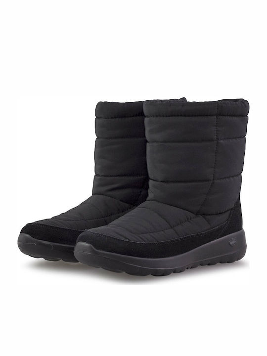 Suede Women's Boots with Fur Go Joy Stay Cozy Black