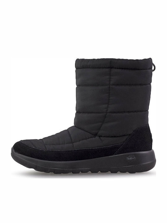 Suede Women's Boots with Fur Go Joy Stay Cozy Black