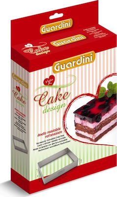 Guardini Adjustable Metallic Rectangular-Shaped Cake Ring 15690R