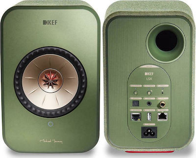 Kef LSX Home Entertainment Active Speaker 2 No of Drivers Wi-Fi Connected and Bluetooth 70W Green (Pair)