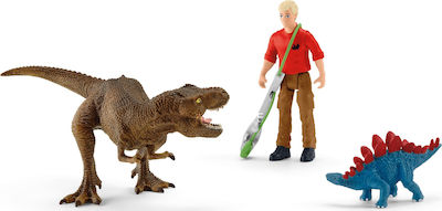 Schleich-S Jucărie Miniatură Tyrannosaurus Rex Attack pentru 4+ Ani 11cm.