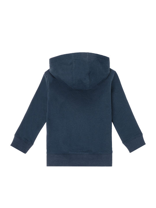 Παιδικό Φούτερ με Κουκούλα και Τσέπες Navy Μπλε Essential