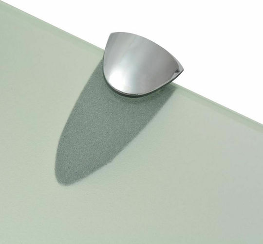 vidaXL An der Wand montiert Badezimmerregal Glas 60x10x0.8cm Transparent