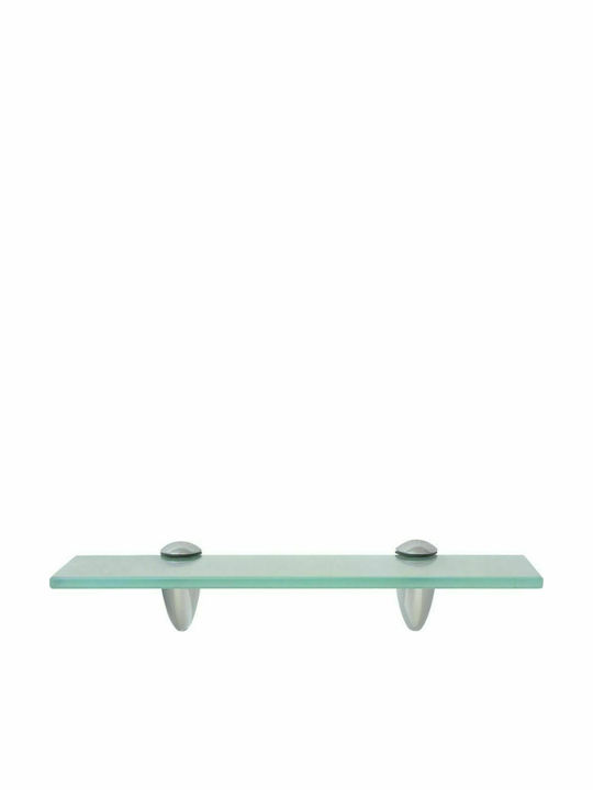 vidaXL Wall Mounted Bathroom Shelf Glass 30x10x0.8cm Transparent