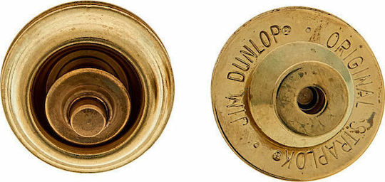 Dunlop Straplok Strap Retainers Dual Design Brass