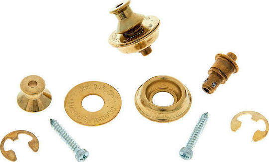Dunlop Straplok Strap Retainers Dual Design Brass