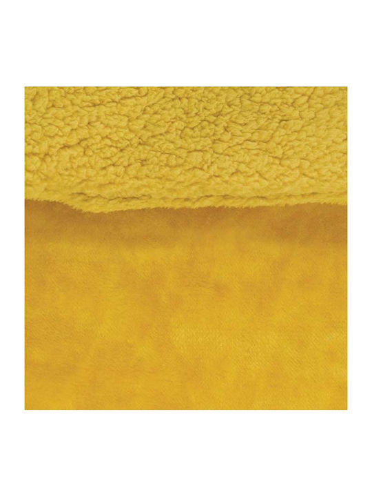 Borea Duvet Cover with Hollowfiber Filling Single 160x220cm Cozy Mustard