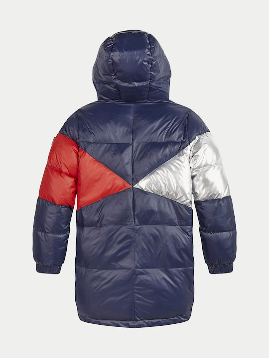 Kids' Casual Jacket Long with Hood Multicolour