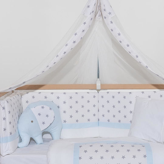 abo Set Für Krippe Elephant Blau 9Stück